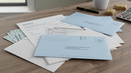 634CR Blue Courtesy Reply Envelopes - 6 1/2 x 3 5/8 Inches | Pack of 250