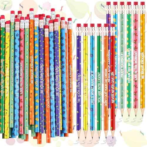 240 Pcs Scented Pencils Bulk for Kids Inspirational Motivational Cute Fun Fruit Wood Smelly Graphite Pencils with Erasers for School Classroom Office Students Girls Boys Gifts Supplies