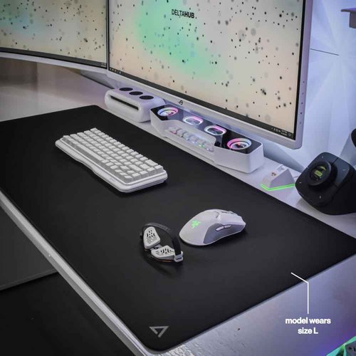 DELTAHUB Gaming Desk Pad Protector - Mouse Pad,Office Desk Mat, Non-Slip Neoprene Top, Desk Blotter,Laptop Desk Pad,Waterproof Desk Writing Pad (Large)