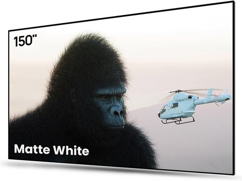 AWOL VISION 150-Inch Fixed Frame Projector Screen - 4K/8K Ultra HD, 1.3 dB Peak Gain, Active 3D