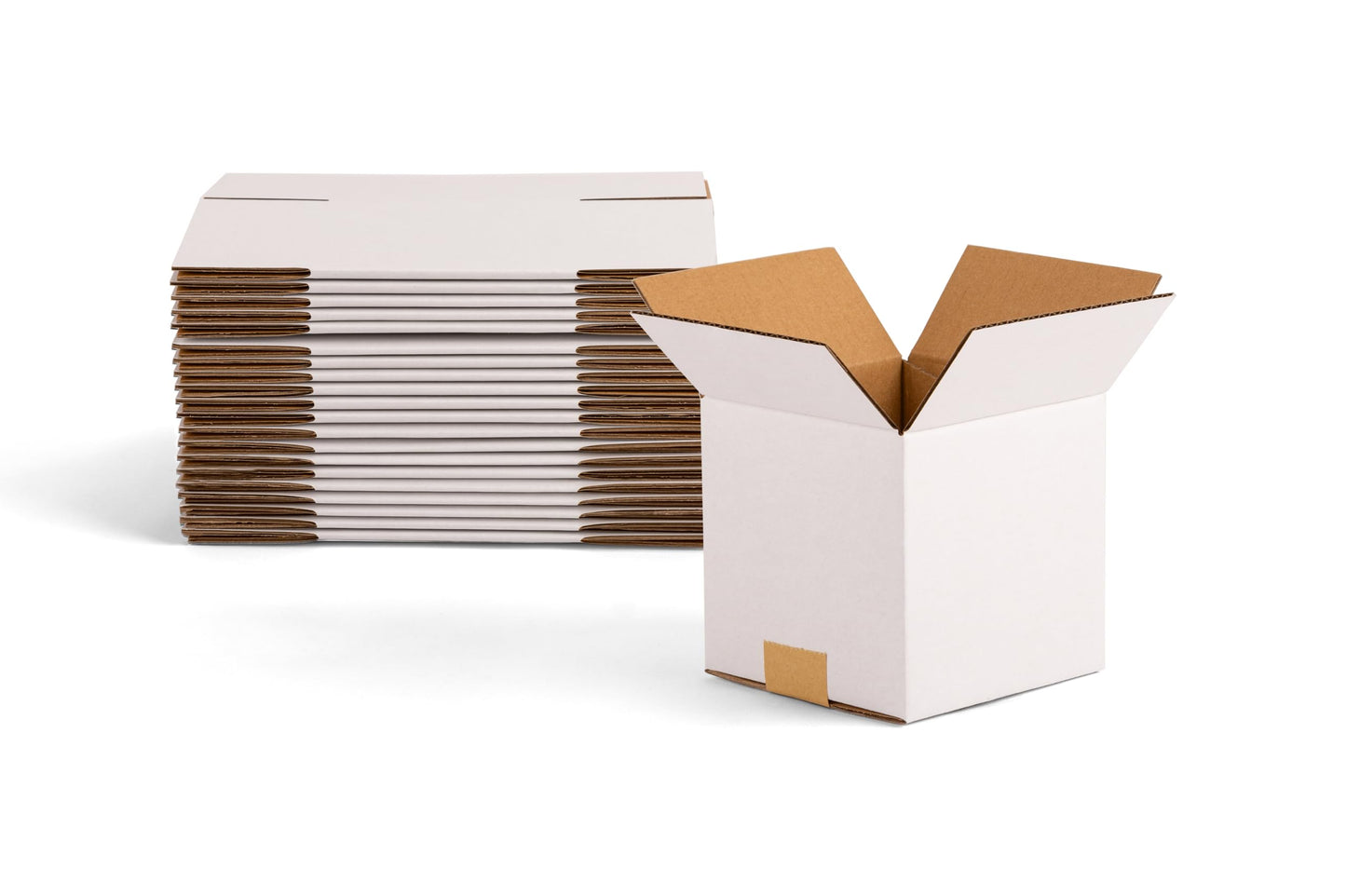 Kayritonz 6x6x6 inch Small Shipping Boxes, White, 15 Pack