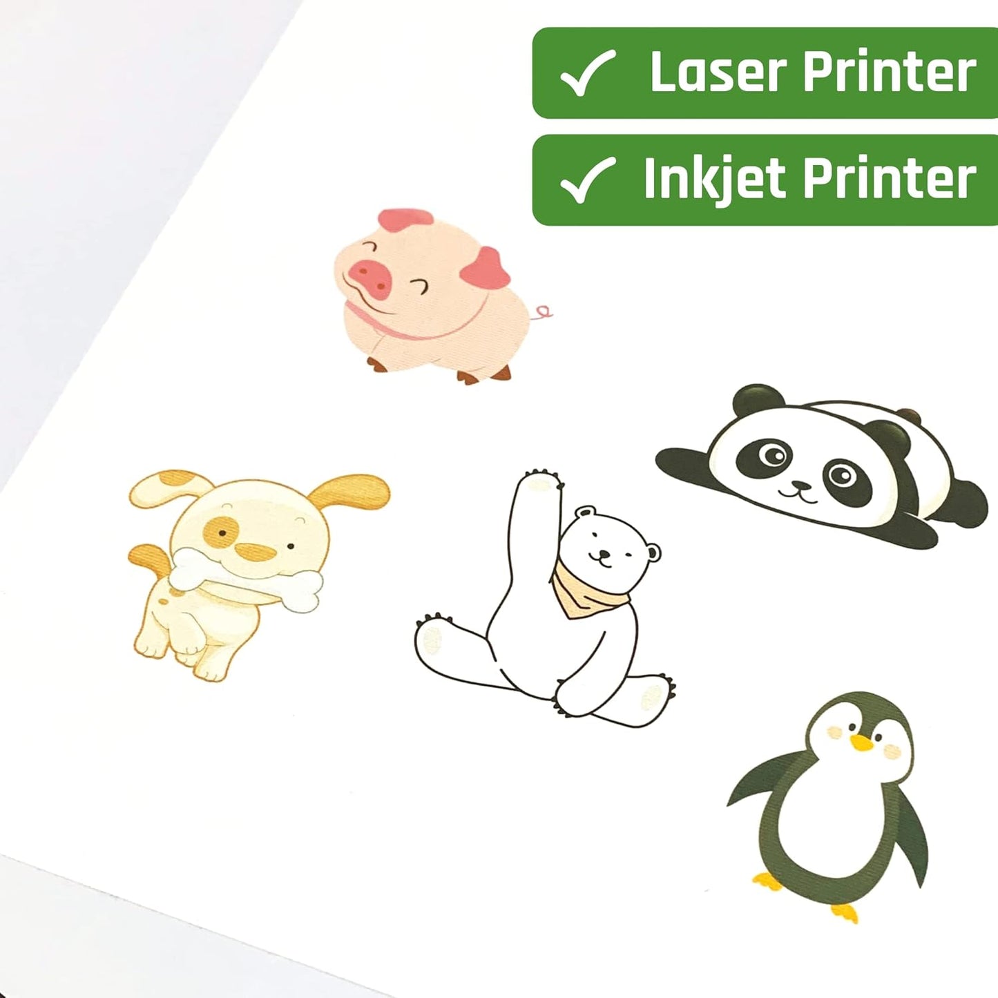 Skiennix Printable White Sticker Labels - 200 Sheets (2" x 4") for Laser & Inkjet Printing - Matte Finish, 10 Per Page