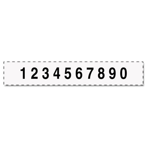 Trodat Professional Numberer, 10 Digit Self-Inking Numbering Stamp, 3/8 x 2 1/4 Inches (T55510), Black