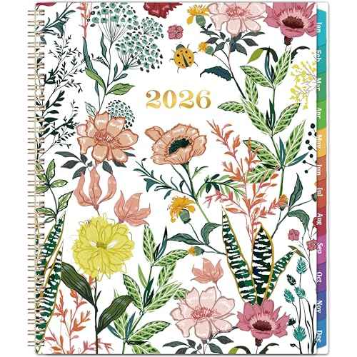 2026 Planner ? Weekly £¦ Monthly Planner 2026, Jan. 2026 ? Dec. 2026, 8.5" x 11" with Colorful Tabs, Flexible Cover, Thick Paper, Twin-Wire Binding, Back Pocket, To-Do £¦ Notes