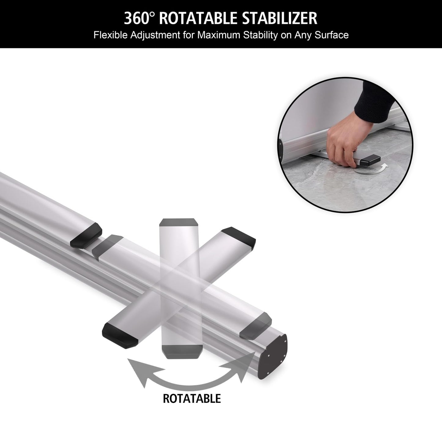 B.B.F MAKE Retractable Banner Stand Hardware 33" x 81" (Stand & Carrying Bag ONLY - No Printing Included) - Heavy-Duty Aluminum Base with Non-Slip Feet - Professional Hardware for 33x81 Inch Banners - 30-Sec Setup