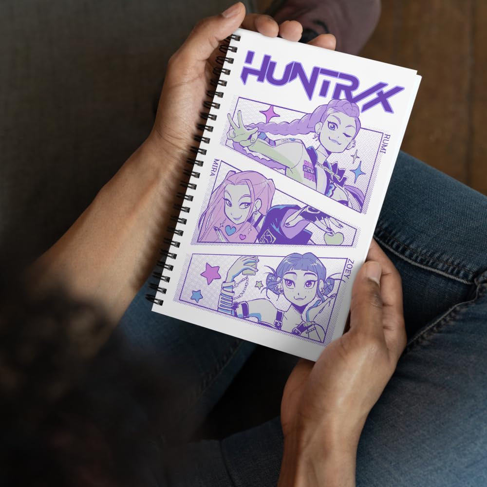 KPop Demon Hunters Huntrix 5.5" × 8.5" Spiral Notebook