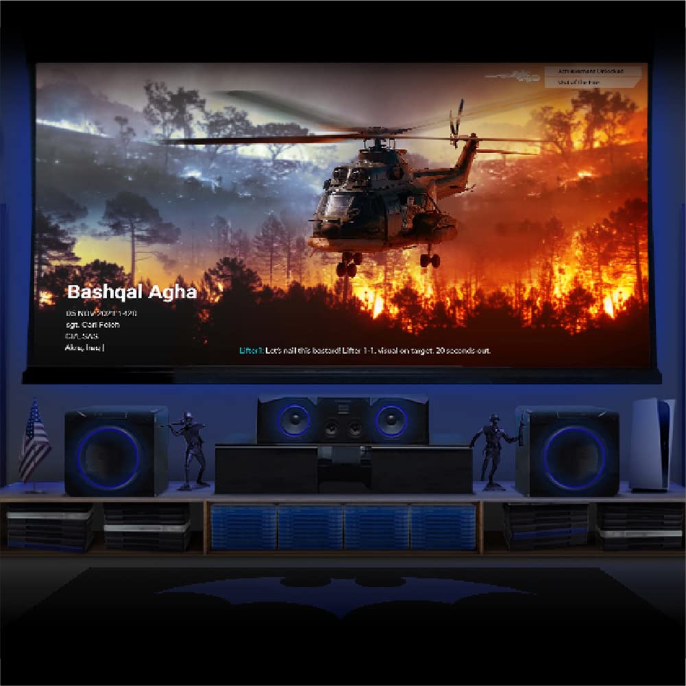 BenQ TK700 | 4K Gaming Projector w/ HDMI 2.0 | 16ms lag time @ 4K w/ Enhanced Black Details | 3200 Lumens | Dolby Atmos 5W Chamber Speaker | Auto Keystone correction 3D | PS5 Xbox Series X