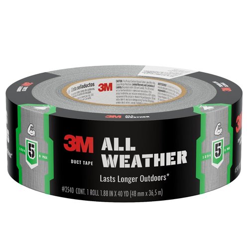 3M All Weather Duct Tape - UV & Water Resistant | 1.88 In x 40 Yd Roll for Outdoor Repairs