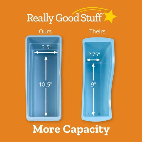 Really Good Stuff Non-Tip Book and Binder Holders with Stabilizer Wings, 5½” by 13½” by 7¾” - Set of 12, Red Classroom Organization and Storage Solution