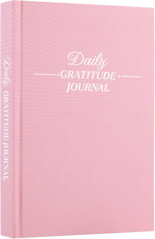 Thboxes Daily Gratitude Journal - Undated 5-Minute Journal for Happiness & Mindfulness | Light Pink, 8.4 x 5.7 Inch