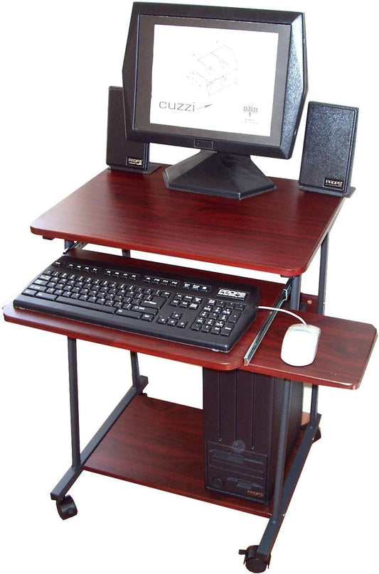 CUZZI 24" Narrow Mini Compact Computer Desk - Perfect for Small Spaces, RVs & Work from Home