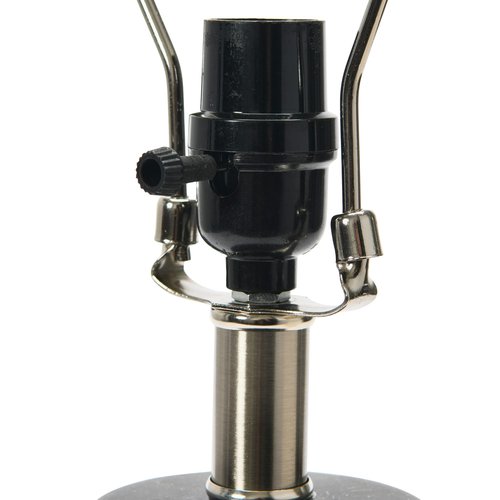 Creative Co-Op Round Stoneware Desk Lamp