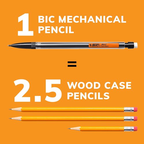 BIC Xtra-Smooth Mechanical Pencils - Medium Point (0.7mm) | 12-Count Pack for School & Office Use