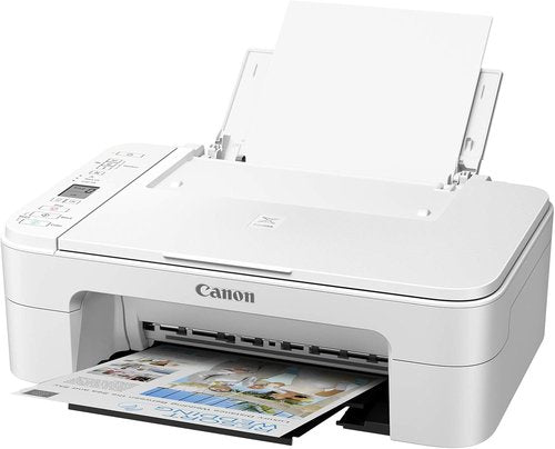 Canon Pixma TS3322 Wireless All-In-One Printer - Compact Design, Sleek White Finish