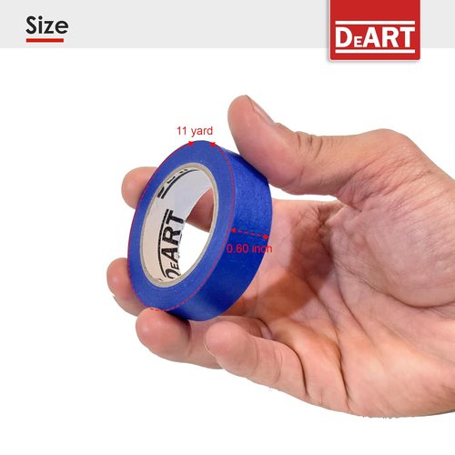 DEART Colored Masking Tape - Writable Painters Tape for Arts & Crafts | 12 Pack, 1 Inch Wide