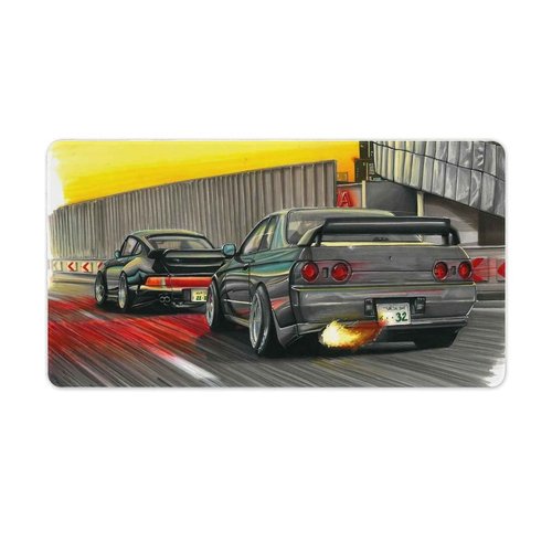 JDM Japanese Car Art Skyline GTR R32 Mouse Pad for Home Office Gaming 40X75cm