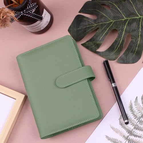 LXWHYP Money Saving Binder, Savings Challenges Book with for Cash Envelopes, 12pcs Zipper Envelopes A6 Budget Binder, Budget Planner for Managing Budgets and Saving Money -(Green-7.4IN)