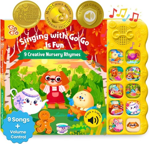 GO GO Creative Nursery Rhymes - Musical Books for Toddlers 1-3 | 9 Songs & Sound Features
