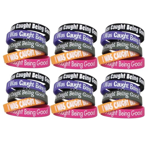 Teacher Created Resources® I was Caught Being Good Wristband Pack, 10 Per Pack, 6 Packs