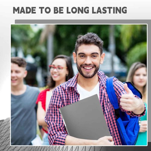 Skyygemm 36 Pcs 1 Inch 3 Ring Flexible Plastic Binders Bulk Fits Letter Size 8.5'' x 11'' Paper Holds up to 225 Sheets with 1 Pockets Versatile Binder for School Office Home(Gray)