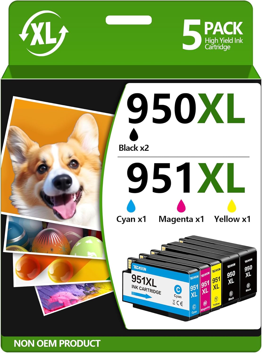 PG-240XL/CL-241XL Ink Cartridges Replacement for Canon 240XL 241XL Combo Pack 240 241 Printer Ink for PIXMA MG3620 MG3600 TS5120 TS5100 MG3220 MG3520 MG2120 MX472 (1 Black, 1 Tri-Color)