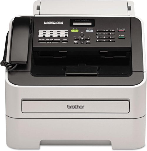 Brother FAX2940 Wireless Monochrome Printer - High-Speed Laser Fax, Scanner & Copier | Black/Gray