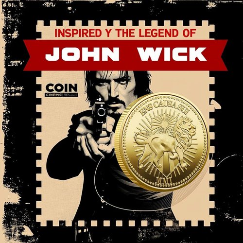 TYMLINYU John Wick Continental Coin Collectible Metal Souvenir Coin