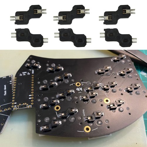 Jesscasday Hot Swap Socket for Kailh 1350 Low Profile Chocolate Switches for Mechanical Keyboard PCB Socket DIY Base Modification