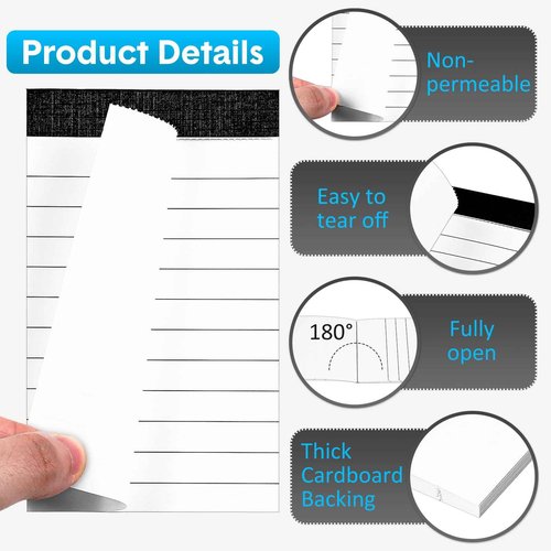 PerKoop 100 Pack Small Note Pads Refills 3 x 5 Inch Notepads Mini Lined Memo Pads with 30 Sheets in Each Notepads for Office College School Supplies