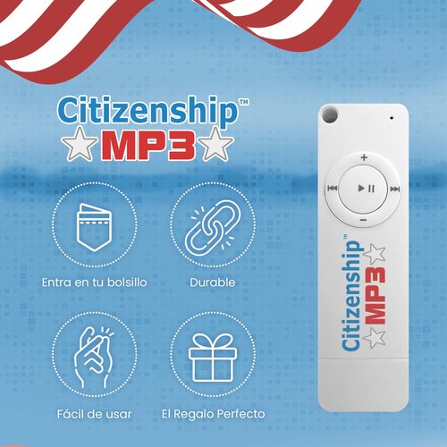 US Citizenship Test Study Guide 2025 Audio. CitizenshipMP3. Ciudadania Americana Spanish and English. USCIS 100 Preguntas y Respuestas Audios en Ingles y Español. Incluye Reproductor.