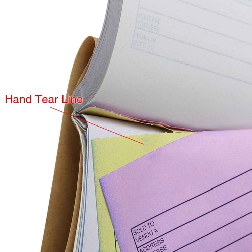 Sales Order Book, 3-Part, Carbonless Forms with White, Yellow, and Pink Copies, 8-1/2" X 11" Inch, 33 Sets per Pack,10 Packs Totally (10)