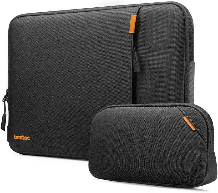 tomtoc 360 Protective Laptop Sleeve - Water-Resistant Case & Accessory Bag for 13" MacBook Air/Pro