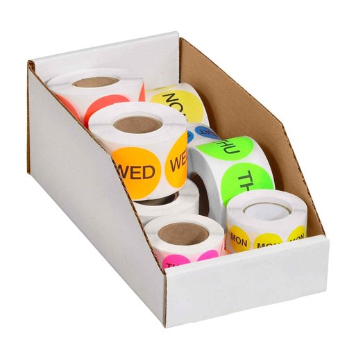 Choice Shipping Supplies Open Top Bin Boxes, 5' x 18' x 4-1/2', Oyster White, 50/Bundle