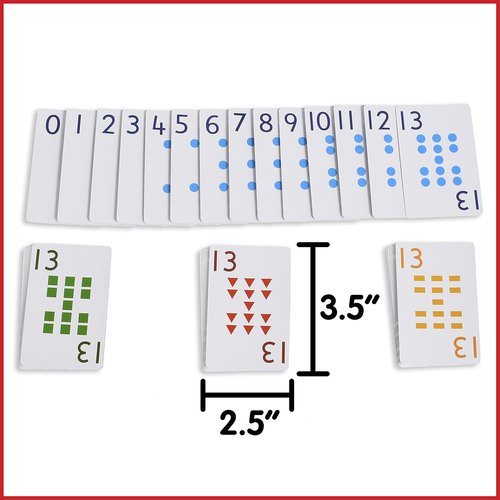 Edxeducation Playing Cards - Fun Learning Game for Kids - Set of 8 Decks, 448 Cards - Multicolored Patterns