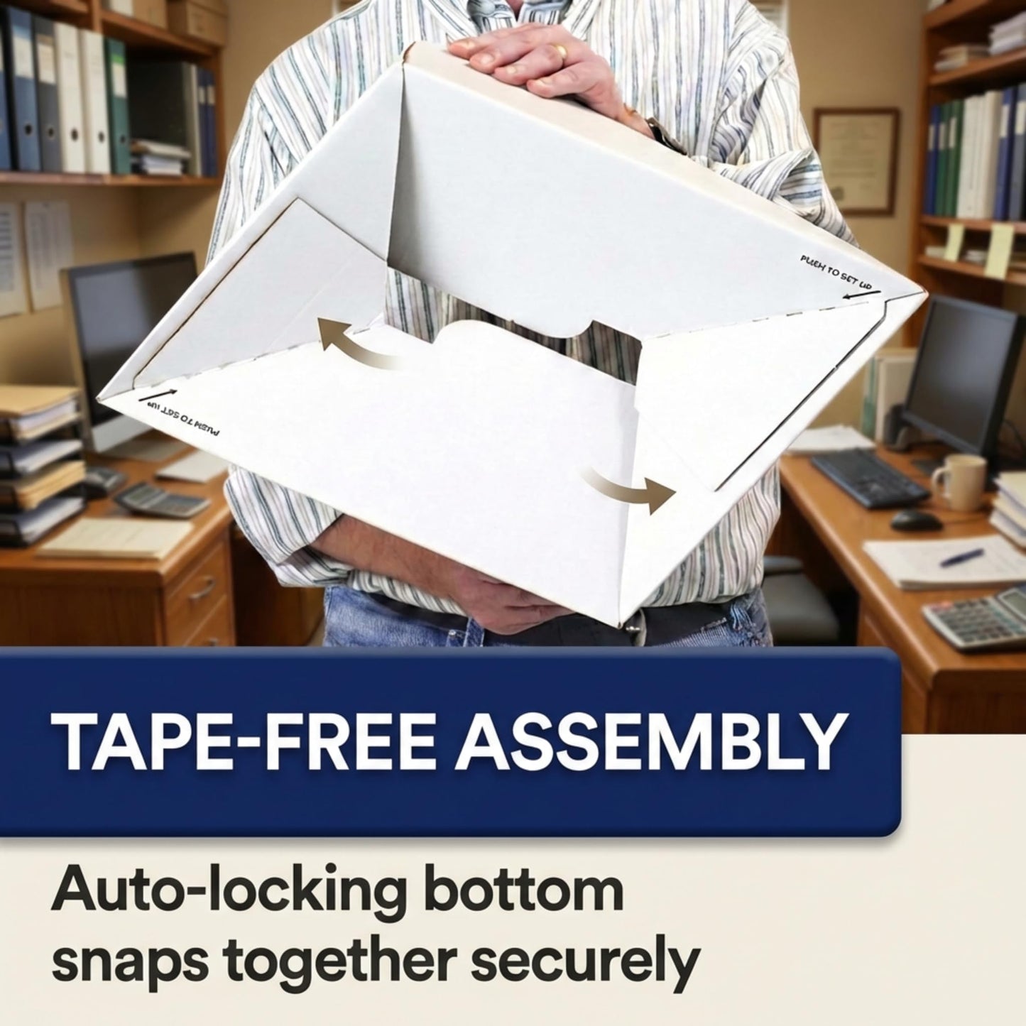 BOX USA Boxes with Lids and Handles (360-Pack) - File Storage Boxes for Office Supplies, Book Storage, Moving, and Packaging, Fits Letter and Legal Paper, Removable Lid