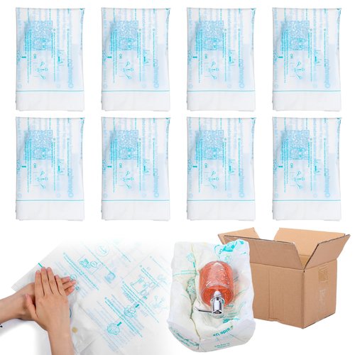 8 Pack Expanding Foam Bags 14"x16" Expanding Foam Packaging Bags for Fragile Items and Shipping Supplies Packing and Shipping Solutio, Packing and Ship Solutio