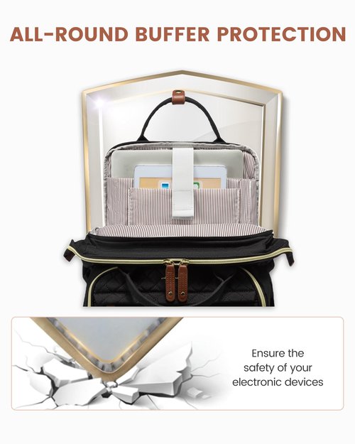 LOVEVOOK Laptop Backpack for Women, 15.6'' Waterproof Nurse Bag Teacher Work Backpack Purse for Women, Travel Computer Backpack for College Office Business Ladies