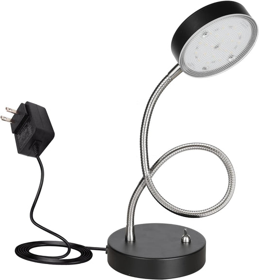 Skiennix Flexible Gooseneck LED Desk Lamp - 4.5W 260LM, 4000K Light for Home Office & Study | 19.25" Height