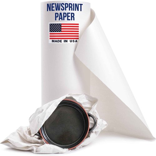 Paclord Large 24" x 1440' Newsprint Paper Roll - Extra 26 lbs Thick - Money Saving Equivalent to 1000pc 18"x17" Newsprint Sheets - for Wrapping, Shipping, Moving, and Void Filling