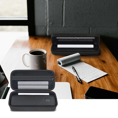Portable Printer Case for Aixiqee A80/ for TATTMU/for PEDOOLO/for Phomemo M08F Bluetooth Wireless Printer, Thermal Paper, Charger and Cables Carrying Travel Storage Organizer(Box Only)
