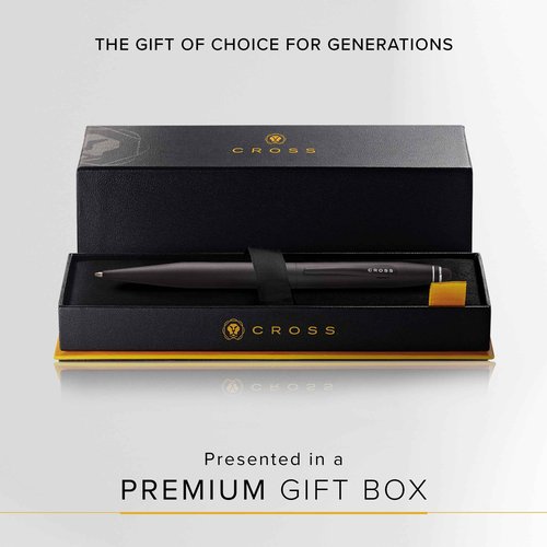 Cross Tech2 Refillable Tech2 Presented in a Premium Gift Box - Medium Point, Black Ink, Satin Black