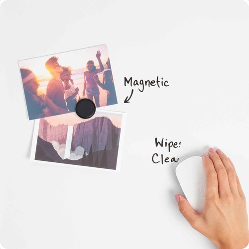 U Brands Magnetic Dry Erase Board White Board, 36" x 24", Slim Aluminum Frame, Includes Dry Erase Marker, Magnet, and Clip-On Tray