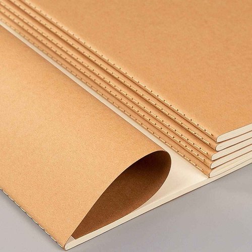 XYark Large Blank Notebook Journals Bulk with Thick Plain Paper, 60 Pages, 8.5x11 inch, Sketchbook Composition Diary Subject Notebooks Planner for Students Office, Kraft Journal Set, 12 Pack