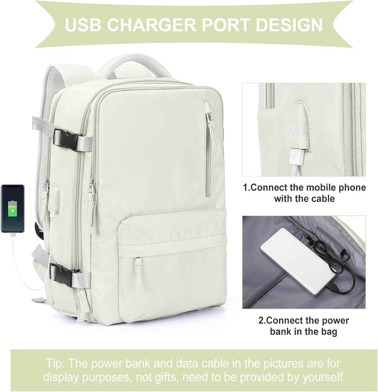 WONHOX Large Travel Backpack - Flight Approved Laptop Bag for Business & Leisure | Unisex Design