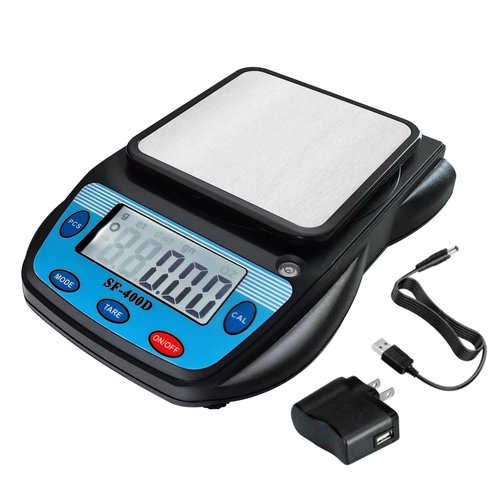 Eosphorus Science Digital Scale Lab Balance Gram Scale 0.01g Accuracy Electronic Scale Laboratory Digital Scale Chemistry Jewelry – Carats, Ounces and Grams Scale (SF-400D-S-B)