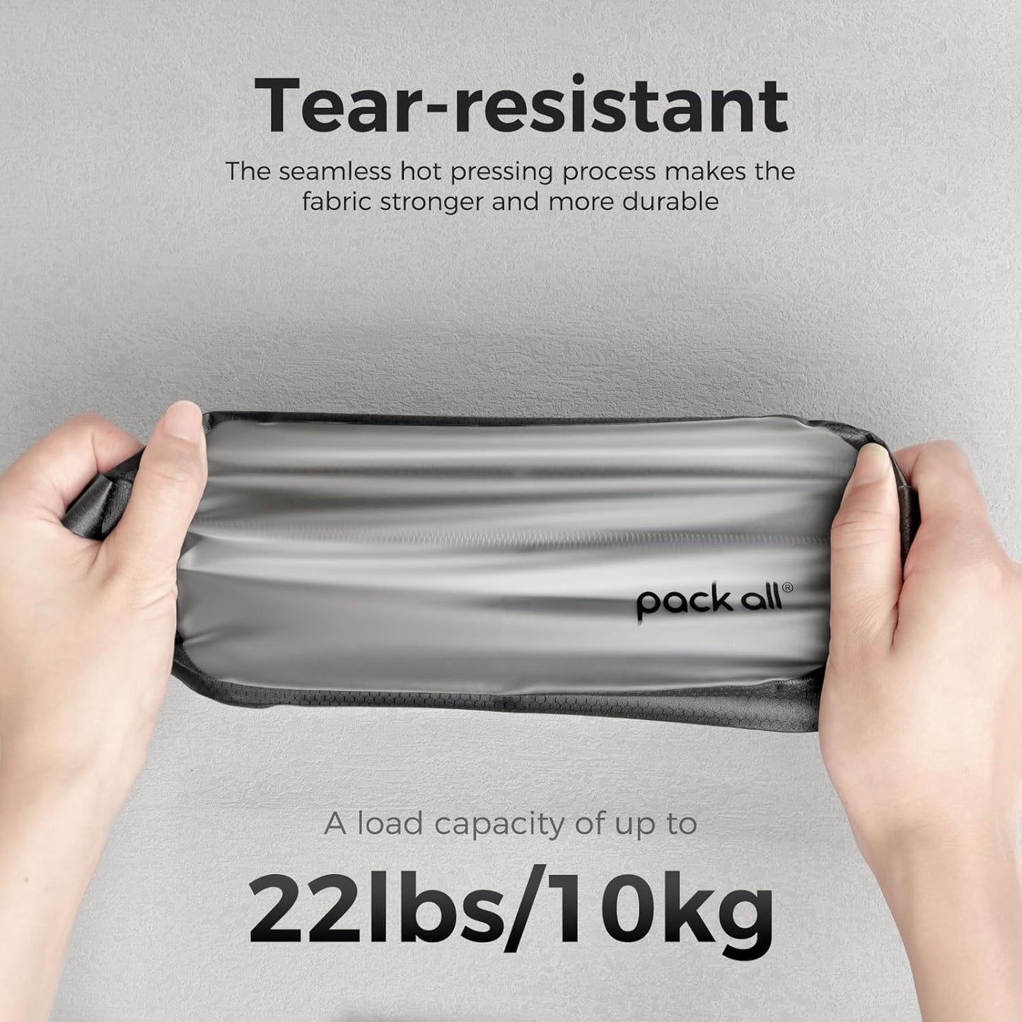 Skiennix Seamless Clear Toiletry Bag - Tear-Resistant, Water-Resistant Travel Organizer | Medium Size