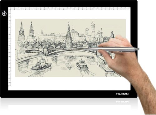 HUION L4S LED Light Box - A4 Ultra-Thin USB Powered Tracing Pad with Adjustable Brightness