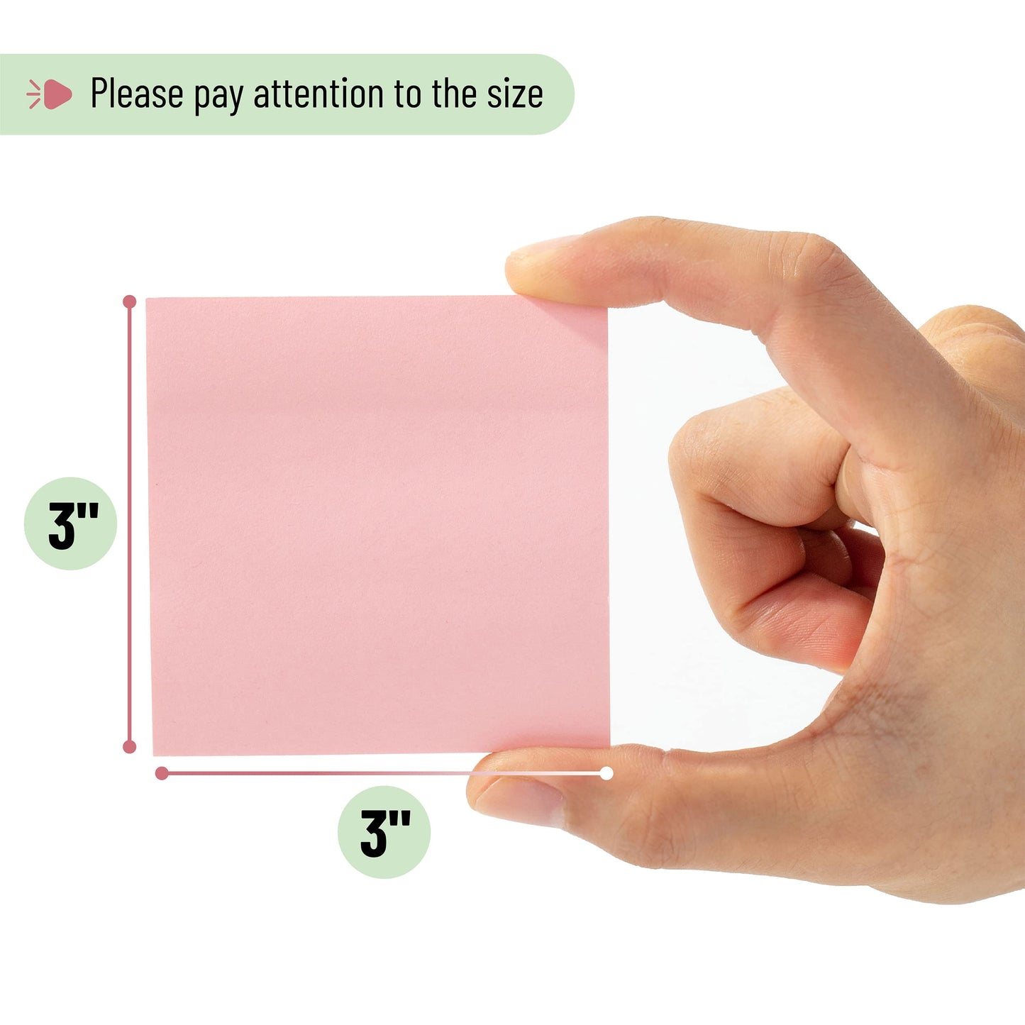 Mr. Pen- Sticky Notes, 3"x3", 24 Pads, 1440 Sheets, Pastel Colors