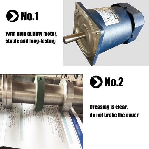 HQHAOTWU Electric Creasing Machine - 25-Inch Paper Creaser with 3000 Pieces/Hour Speed for Cards & Invitations