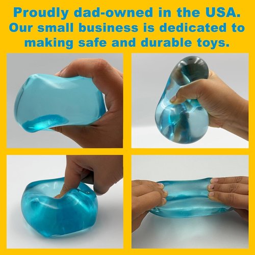 Premium Squeez'M Cube - 35% Larger Sensory Fidget Toy for Kids & Adults | Colorful, Durable, ASTM Certified 3+